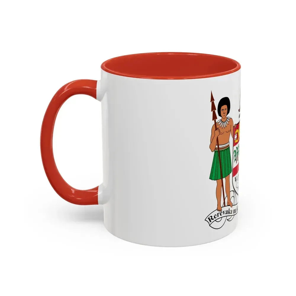 Coat of arms of Fiji - Accent Coffee Mug - Go Mug Yourself