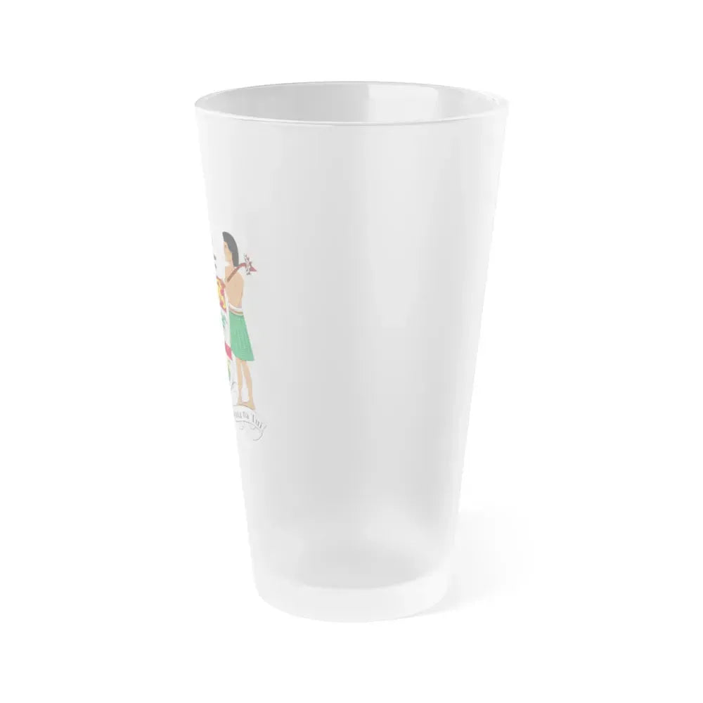 Coat of arms of Fiji - Frosted Pint Glass 16oz - Go Mug Yourself