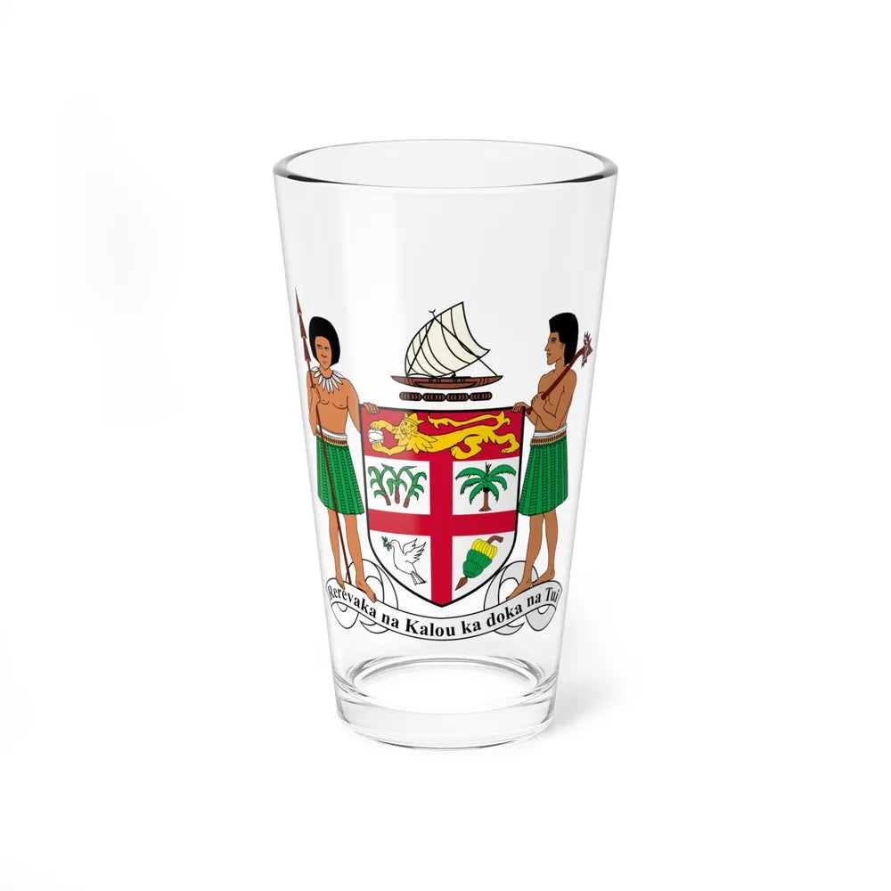 Coat of arms of Fiji - Pint Glass 16oz-16oz-Go Mug Yourself