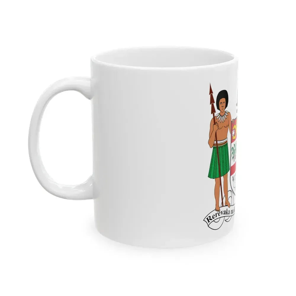 Coat of arms of Fiji - White Coffee Mug - Go Mug Yourself