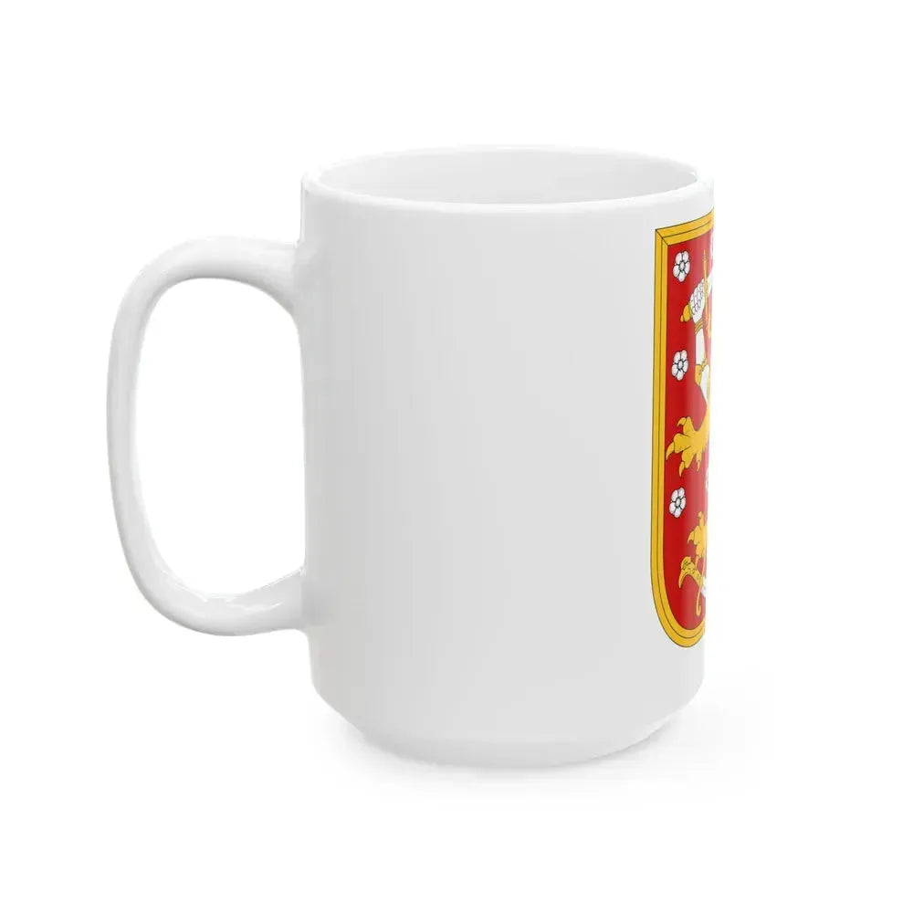 Coat of arms of Finland 1920 - White Coffee Mug - Go Mug Yourself