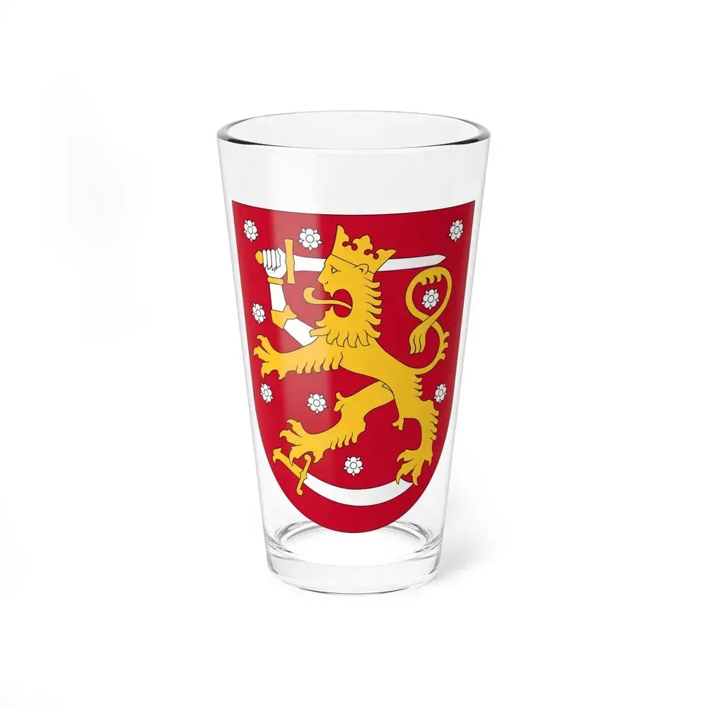 Coat of arms of Finland - Pint Glass 16oz 16oz - Go Mug Yourself
