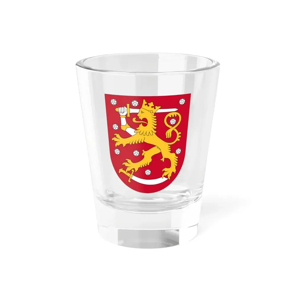 Coat of arms of Finland - Shot Glass 1.5oz 1.5oz - Go Mug Yourself