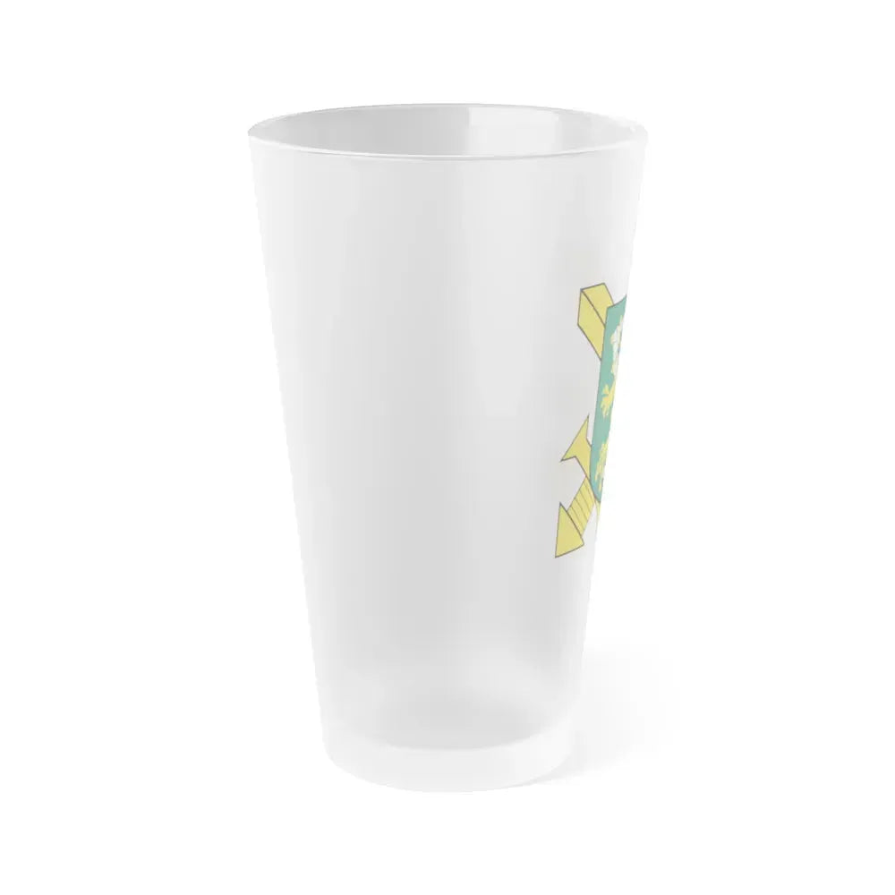 Coat of Arms of Finnish Ground Force - Frosted Pint Glass 16oz - Go Mug Yourself