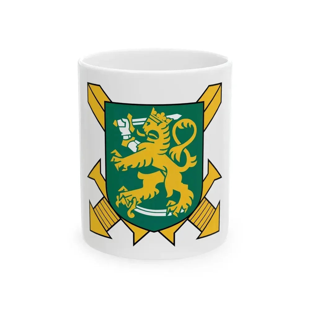 Coat of Arms of Finnish Ground Force - White Coffee Mug 11oz - Go Mug Yourself