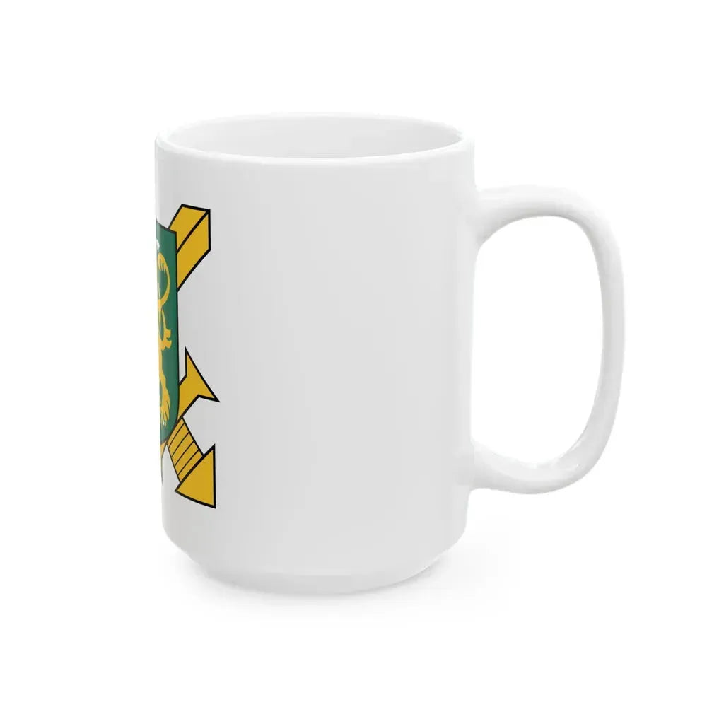 Coat of Arms of Finnish Ground Force - White Coffee Mug - Go Mug Yourself