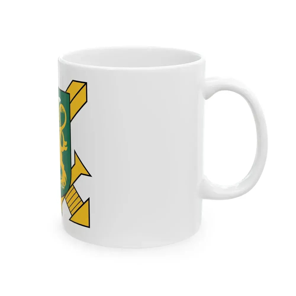 Coat of Arms of Finnish Ground Force - White Coffee Mug - Go Mug Yourself