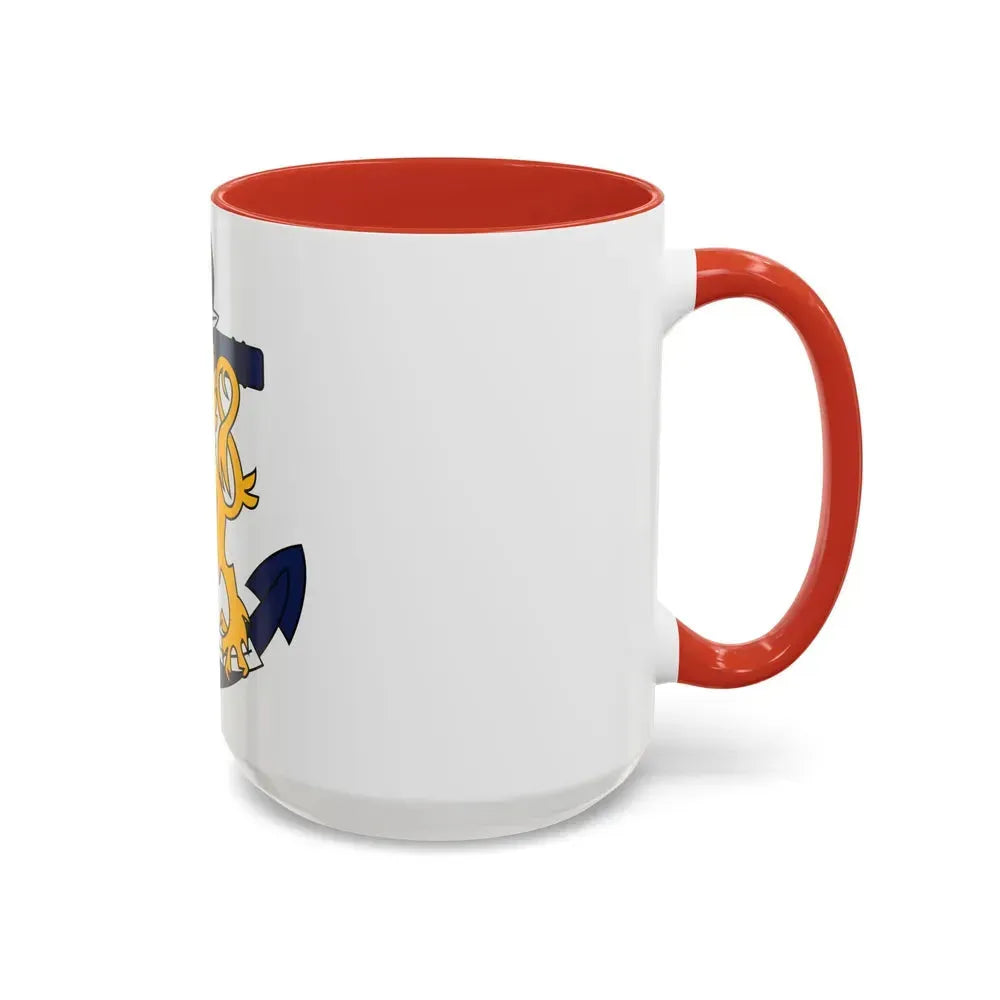 Coat of Arms of Finnish Navy - Accent Coffee Mug - Go Mug Yourself