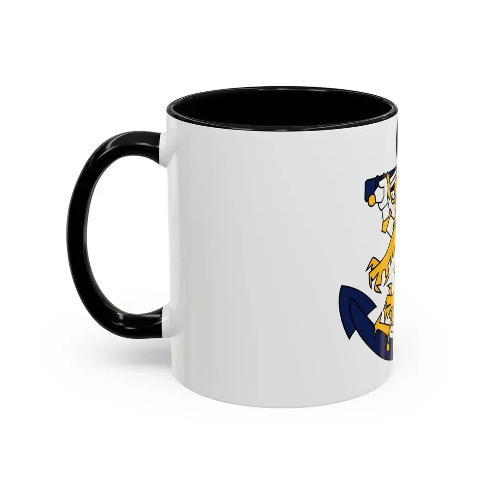 Coat of Arms of Finnish Navy - Accent Coffee Mug - Go Mug Yourself