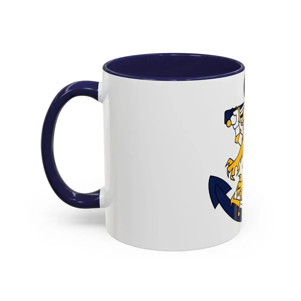 Coat of Arms of Finnish Navy - Accent Coffee Mug - Go Mug Yourself