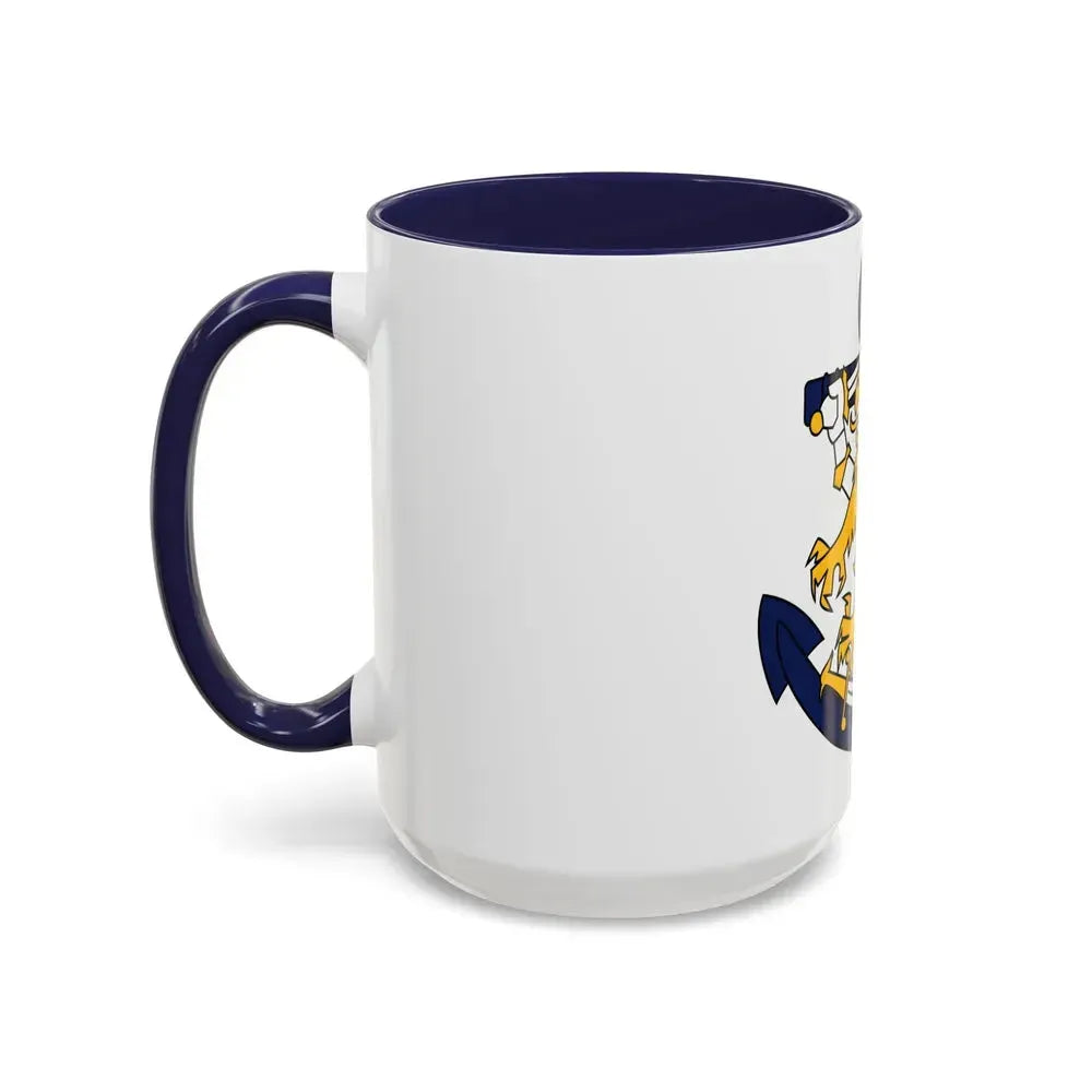 Coat of Arms of Finnish Navy - Accent Coffee Mug - Go Mug Yourself