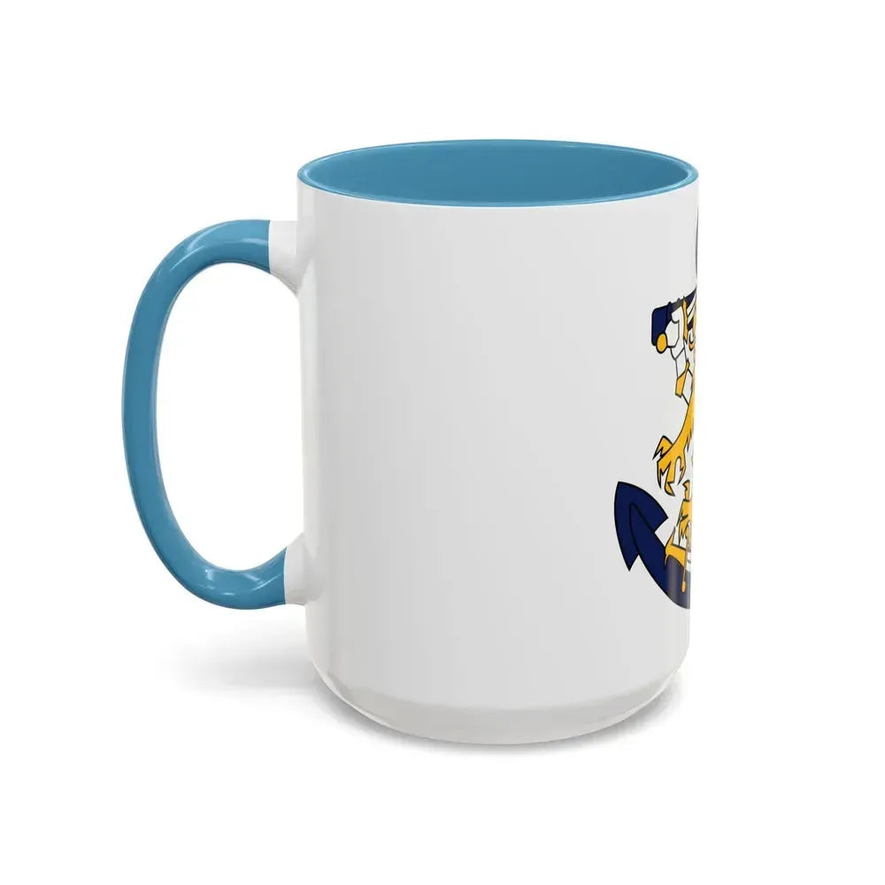 Coat of Arms of Finnish Navy - Accent Coffee Mug - Go Mug Yourself