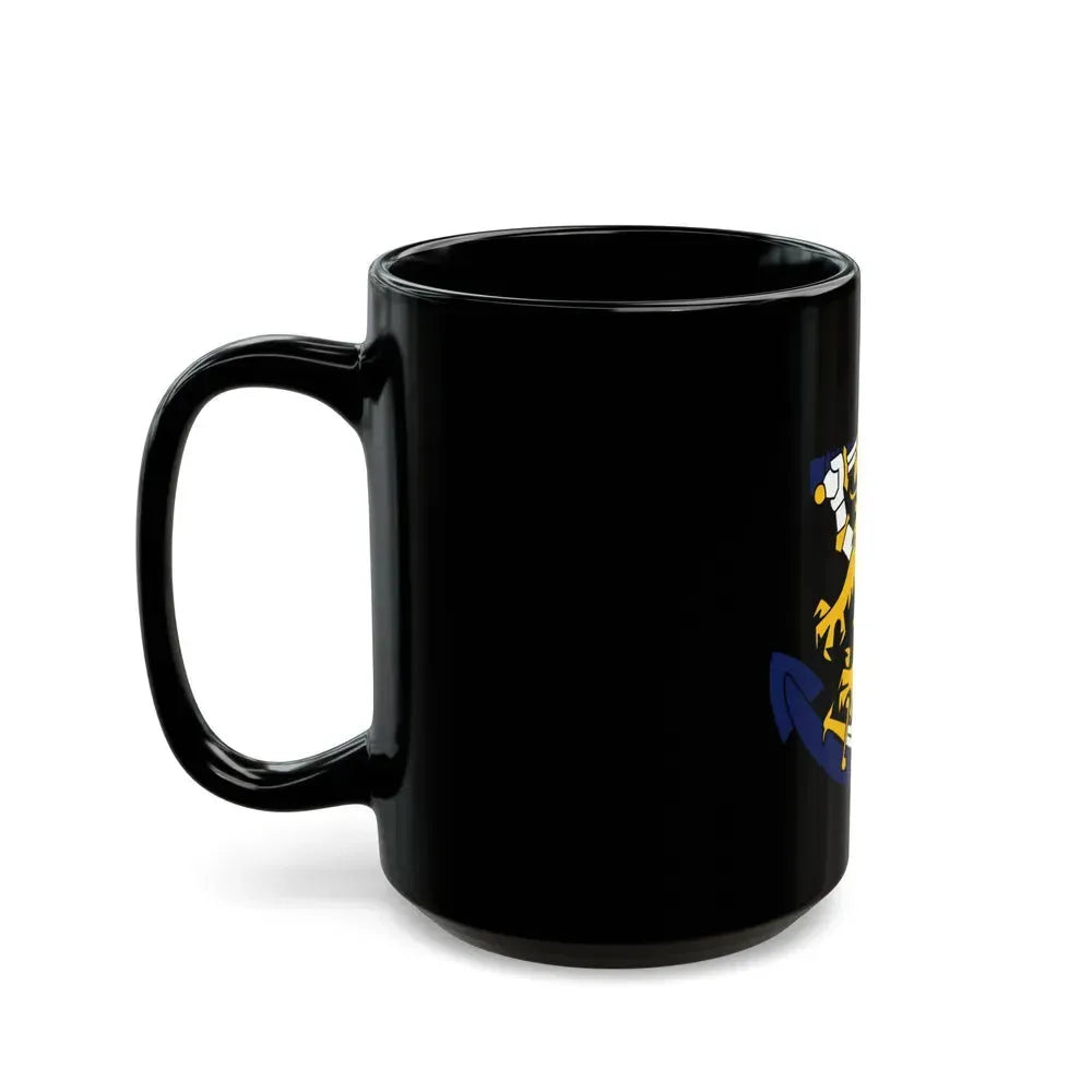Coat of Arms of Finnish Navy - Black Coffee Mug - Go Mug Yourself