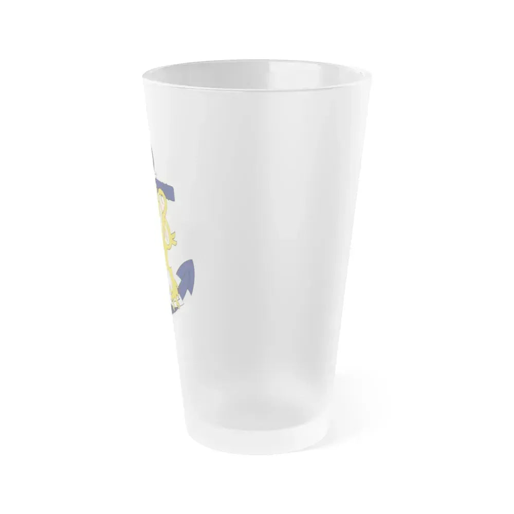 Coat of Arms of Finnish Navy - Frosted Pint Glass 16oz - Go Mug Yourself