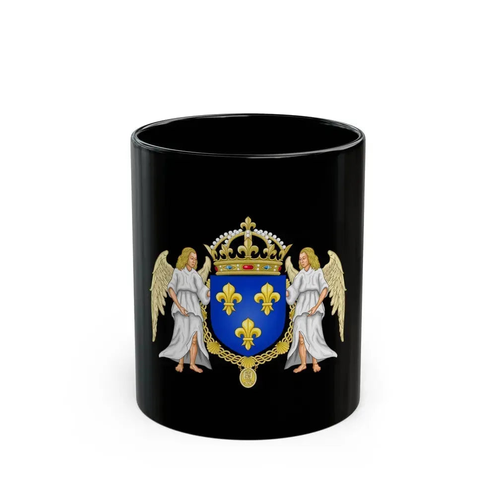 Coat of arms of France 1515-1578 - Black Coffee Mug 11oz - Go Mug Yourself