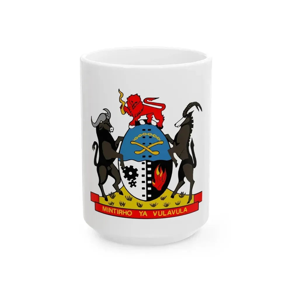 Coat of arms of Gazankulu - White Coffee Mug 15oz - Go Mug Yourself