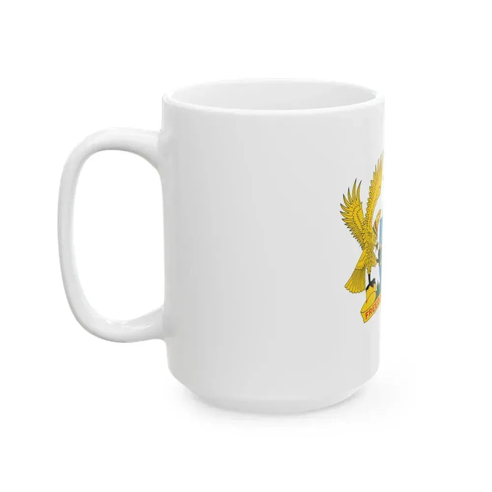 Coat of arms of Ghana - White Coffee Mug - Go Mug Yourself