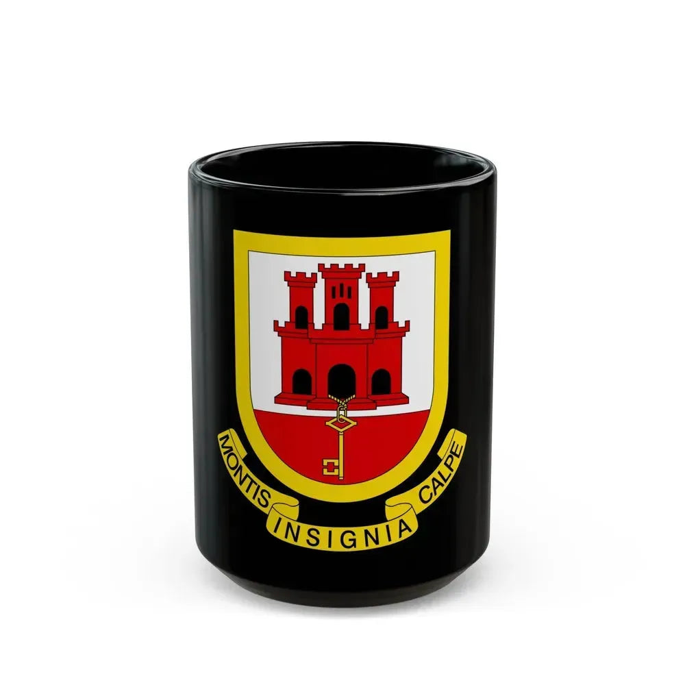 Coat of arms of Gibraltar - Black Coffee Mug 15oz - Go Mug Yourself