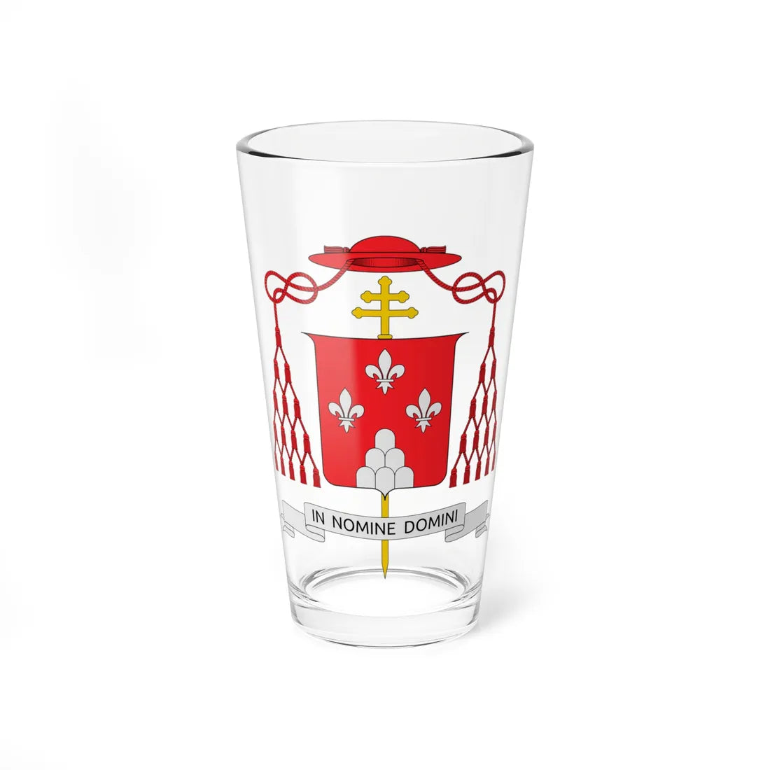 Coat of arms of Giovanni Battista Montini (Italy) (Coat of Arms) Pint Glass 16oz 16oz - Go Mug Yourself