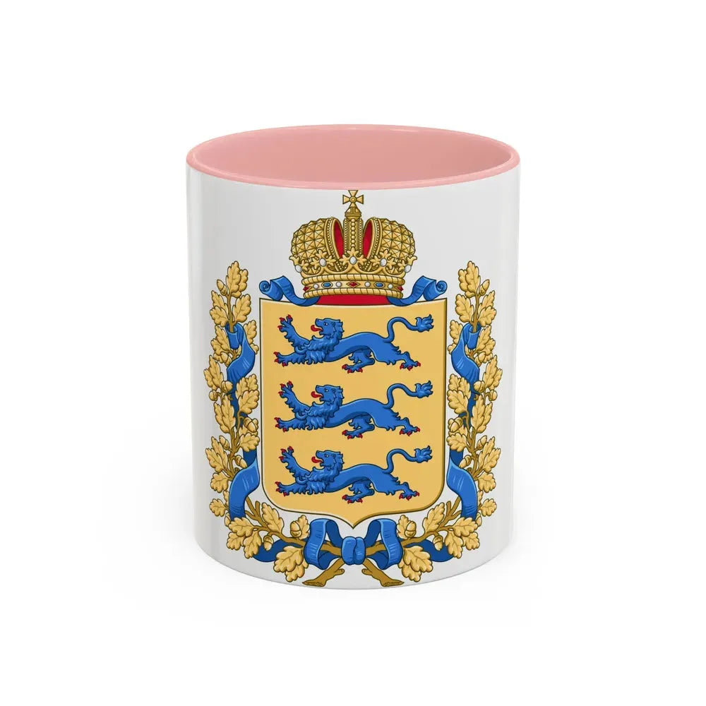 Coat of arms of Governorate of Estonia - Accent Coffee Mug 11oz Pink - Go Mug Yourself