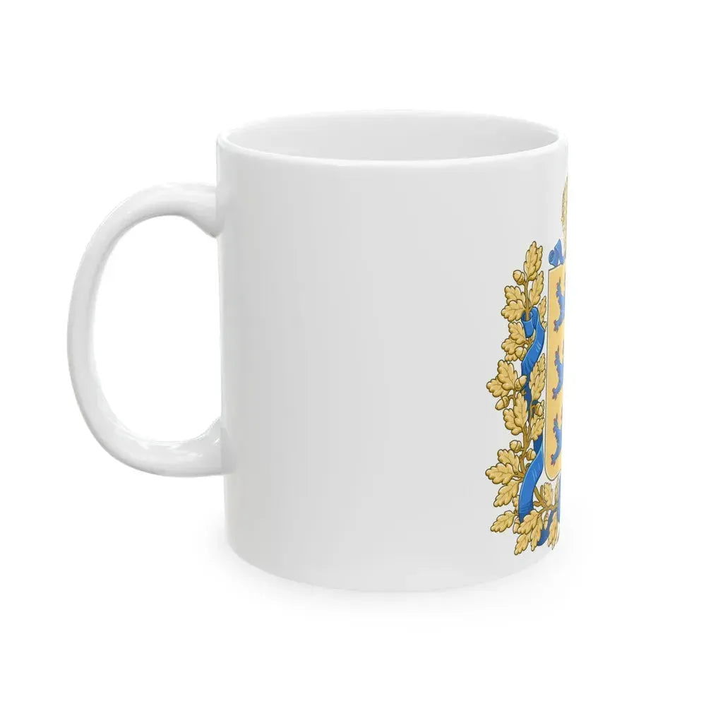 Coat of arms of Governorate of Estonia - White Coffee Mug - Go Mug Yourself