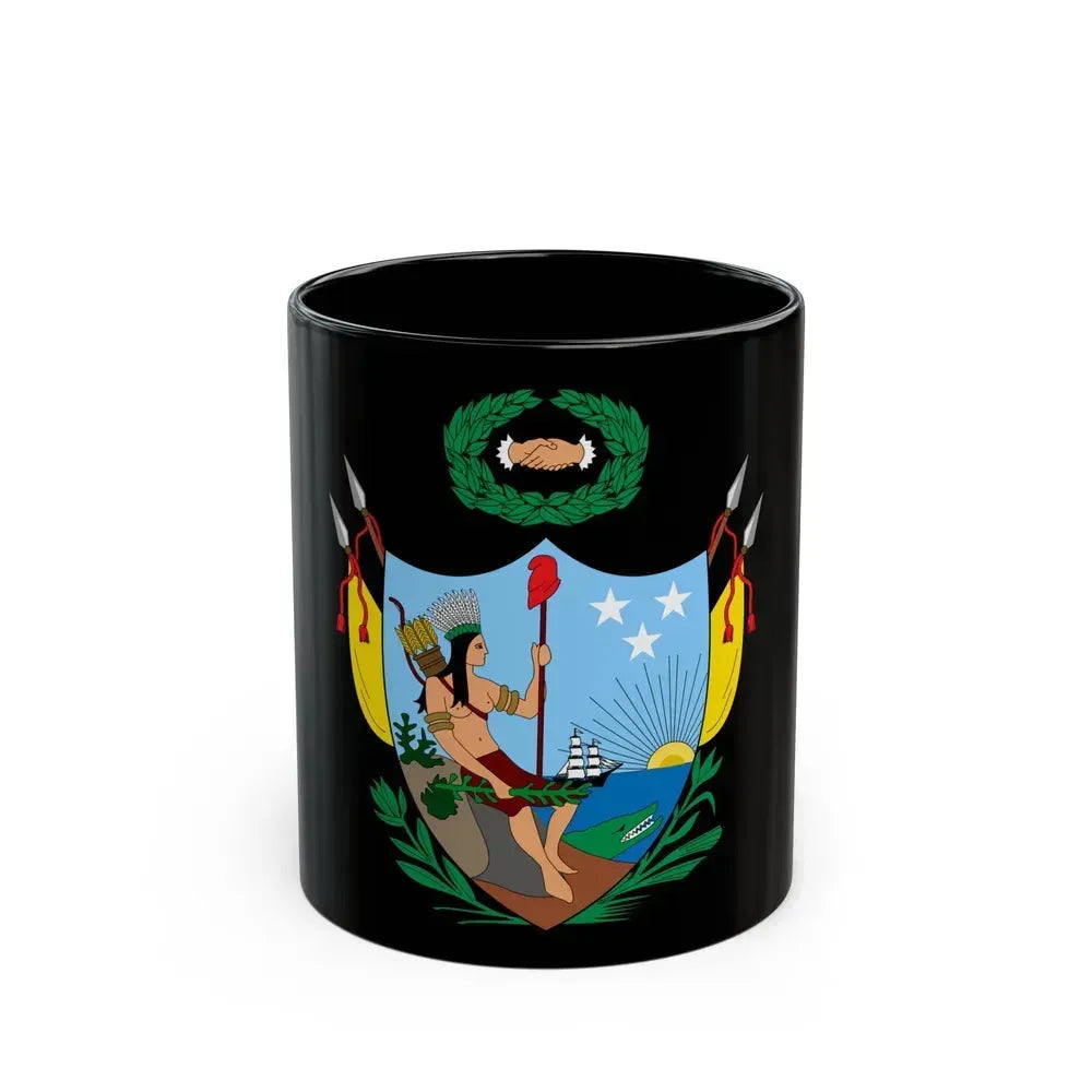 Coat of arms of Gran Colombia (1819) - Black Coffee Mug 11oz - Go Mug Yourself