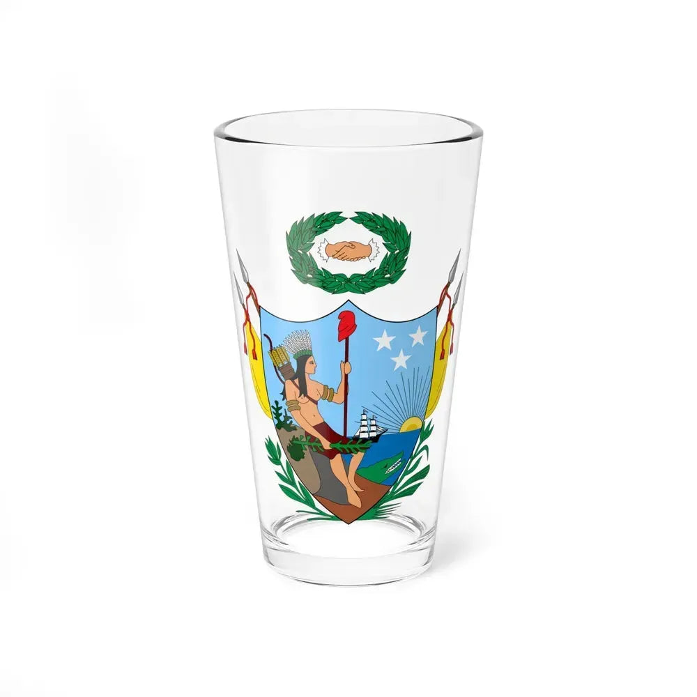 Coat of arms of Gran Colombia (1819) - Pint Glass 16oz 16oz - Go Mug Yourself