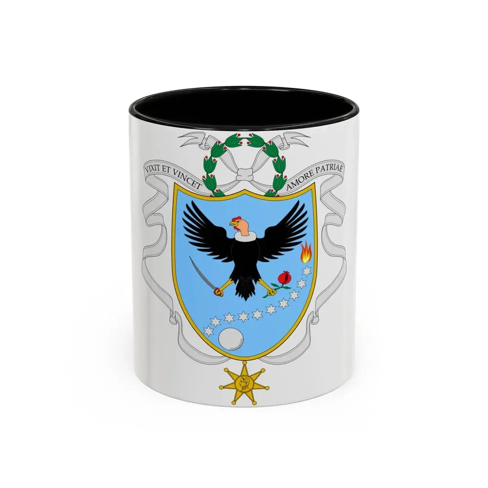 Coat of arms of Gran Colombia (1820) - Accent Coffee Mug 11oz Black - Go Mug Yourself