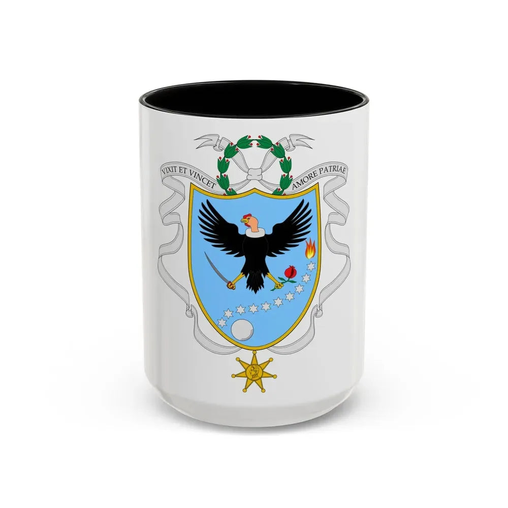 Coat of arms of Gran Colombia (1820) - Accent Coffee Mug 15oz Black - Go Mug Yourself
