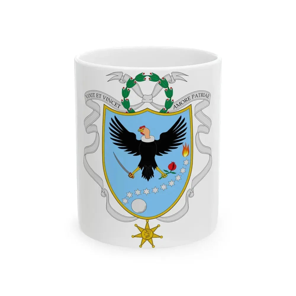 Coat of arms of Gran Colombia (1820) - White Coffee Mug 11oz - Go Mug Yourself