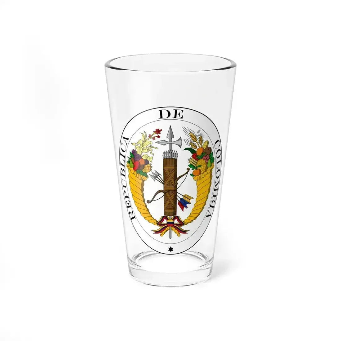 Coat of arms of Gran Colombia (1821) - Pint Glass 16oz 16oz - Go Mug Yourself