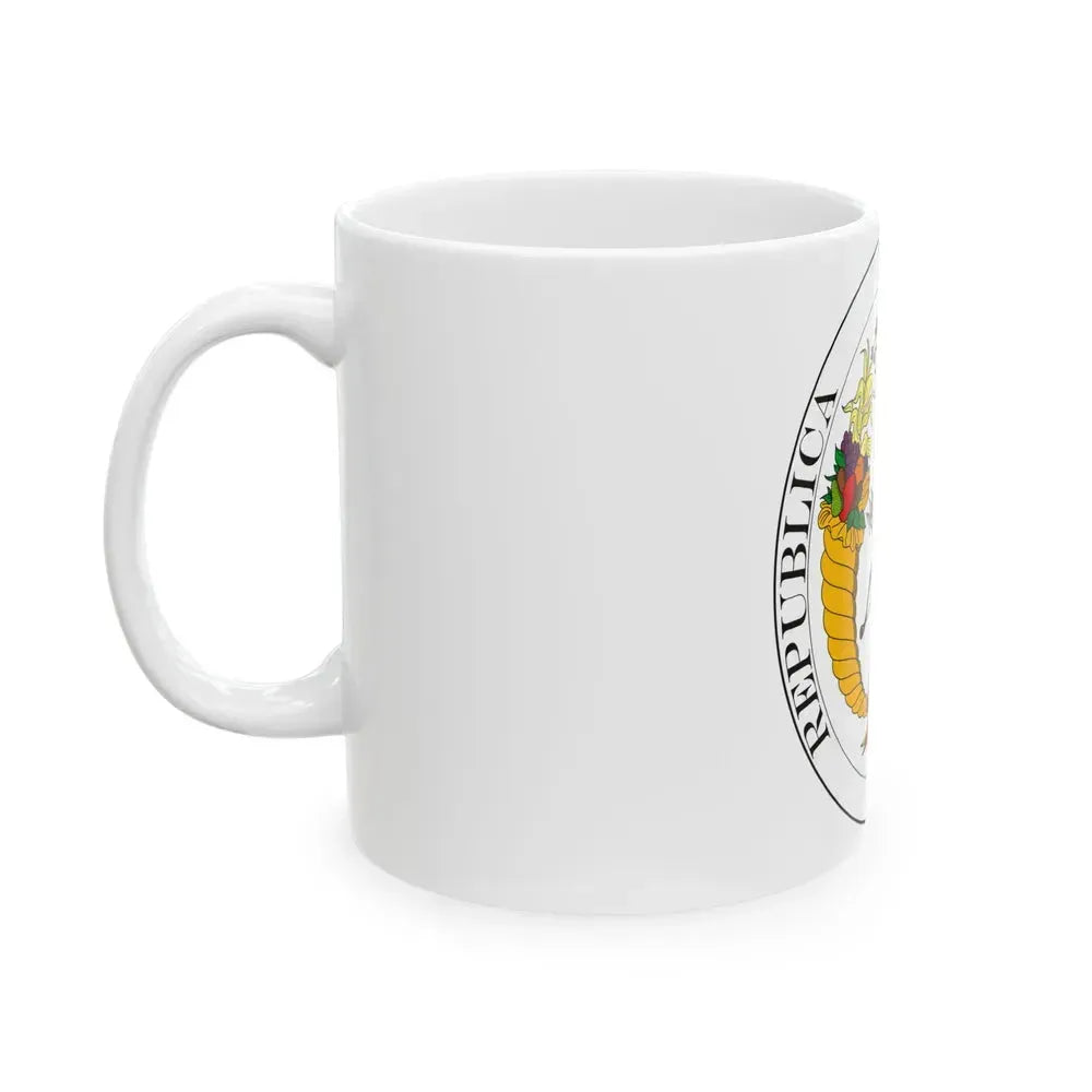 Coat of arms of Gran Colombia (1821) - White Coffee Mug - Go Mug Yourself