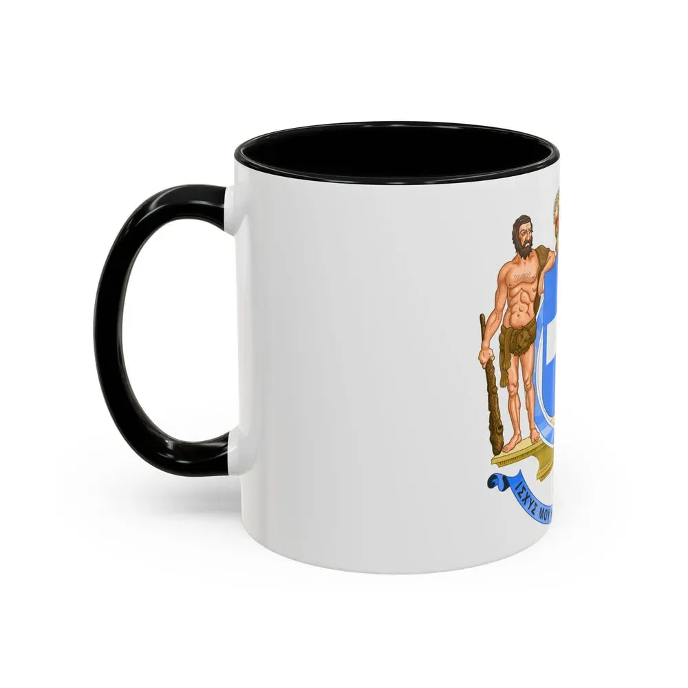 Coat of Arms of Greece (blue cross) - Accent Coffee Mug - Go Mug Yourself
