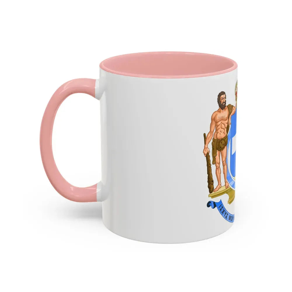 Coat of Arms of Greece (blue cross) - Accent Coffee Mug - Go Mug Yourself