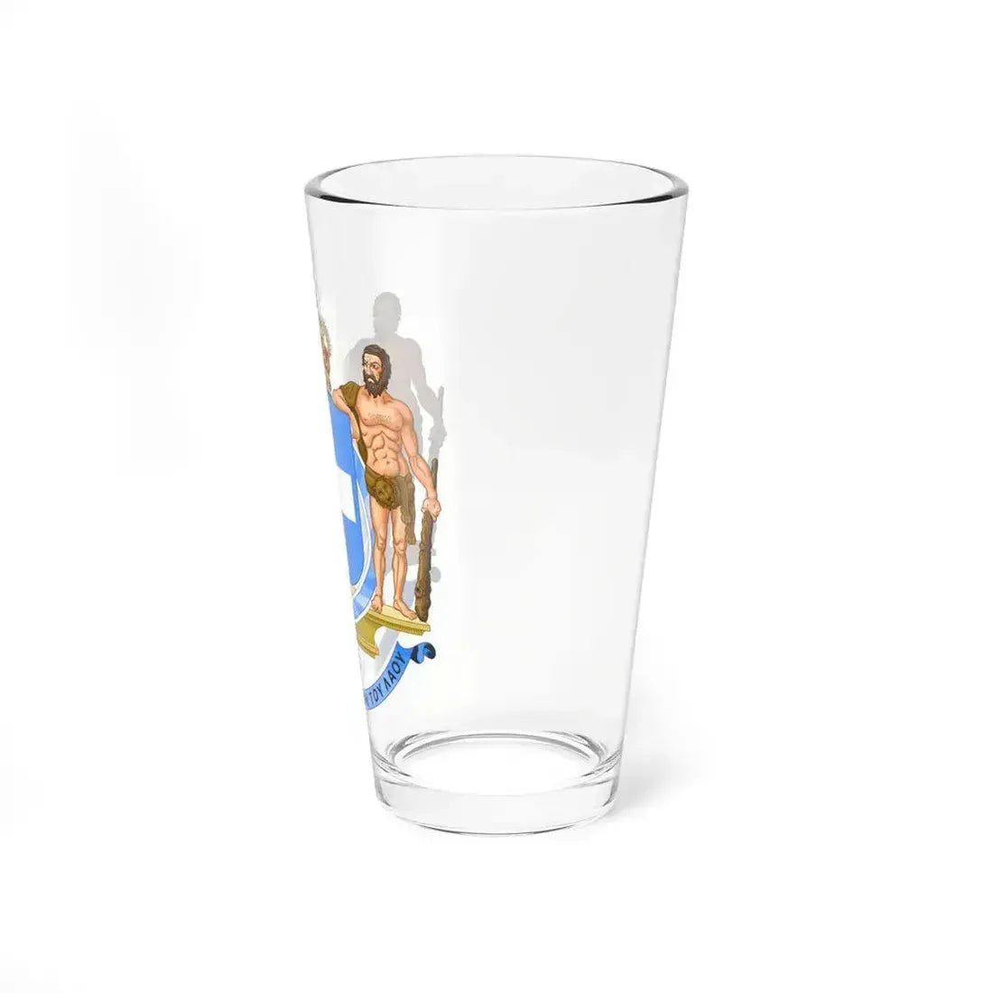 Coat of Arms of Greece (blue cross) - Pint Glass 16oz - Go Mug Yourself