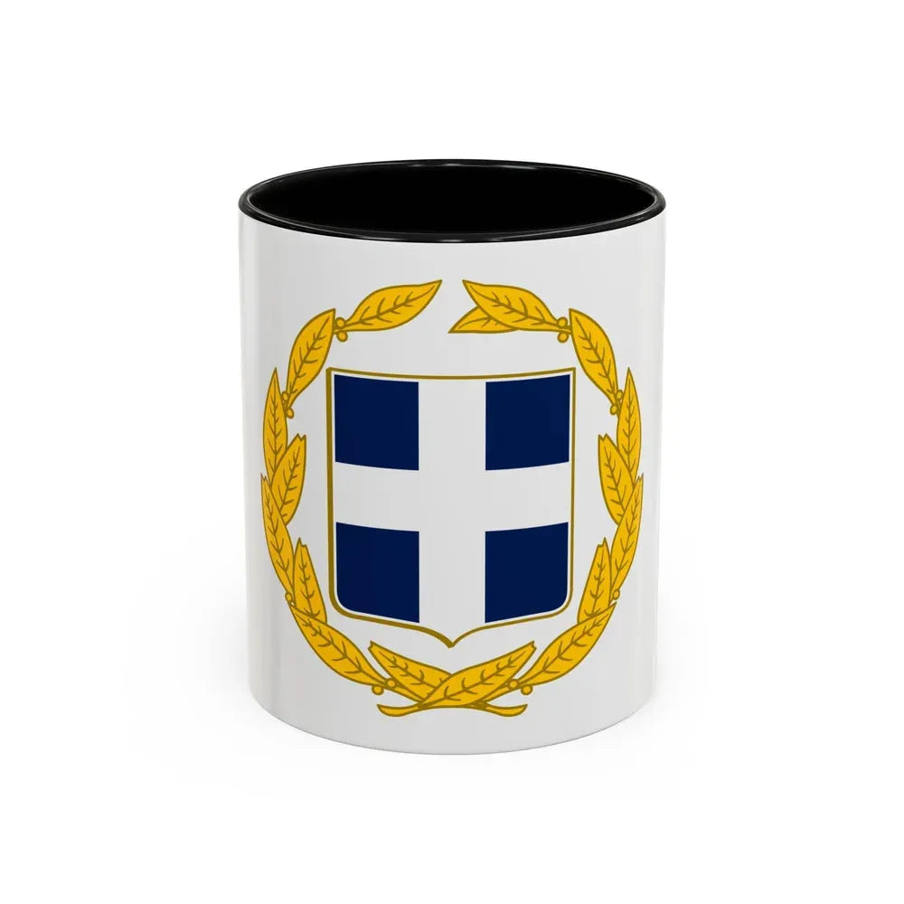 Coat of arms of Greece (military) - Accent Coffee Mug 11oz Black - Go Mug Yourself