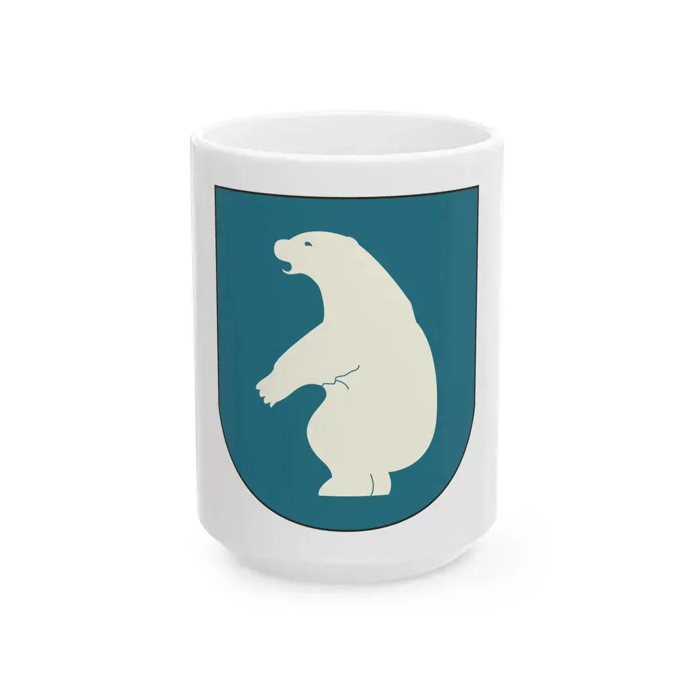 Coat of arms of Greenland 2 - White Coffee Mug 15oz - Go Mug Yourself