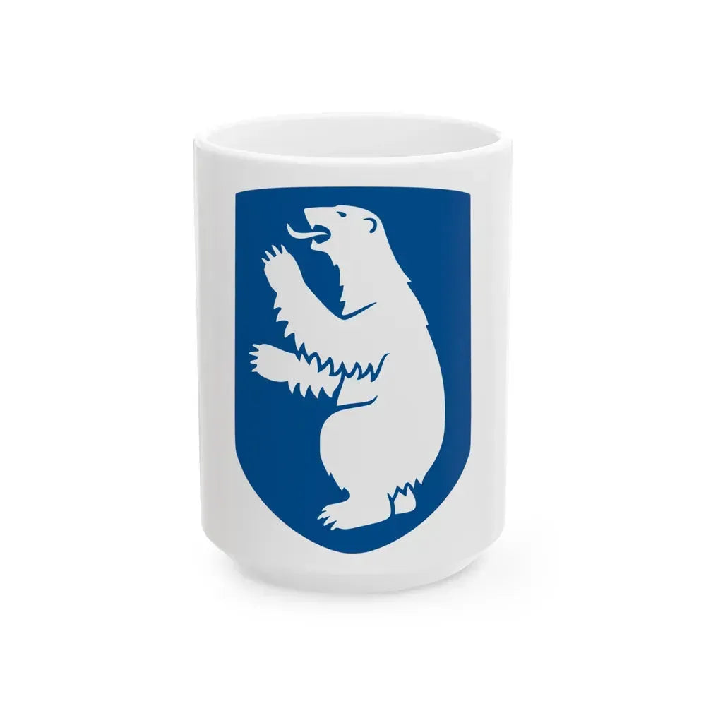 Coat of arms of Greenland - White Coffee Mug 15oz - Go Mug Yourself
