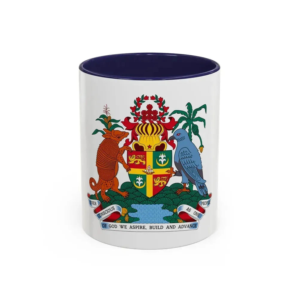 Coat of arms of Grenada - Accent Coffee Mug 11oz Navy - Go Mug Yourself
