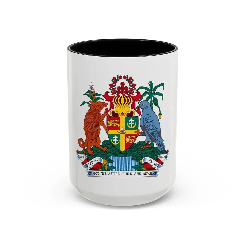 Coat of arms of Grenada - Accent Coffee Mug 15oz Black - Go Mug Yourself
