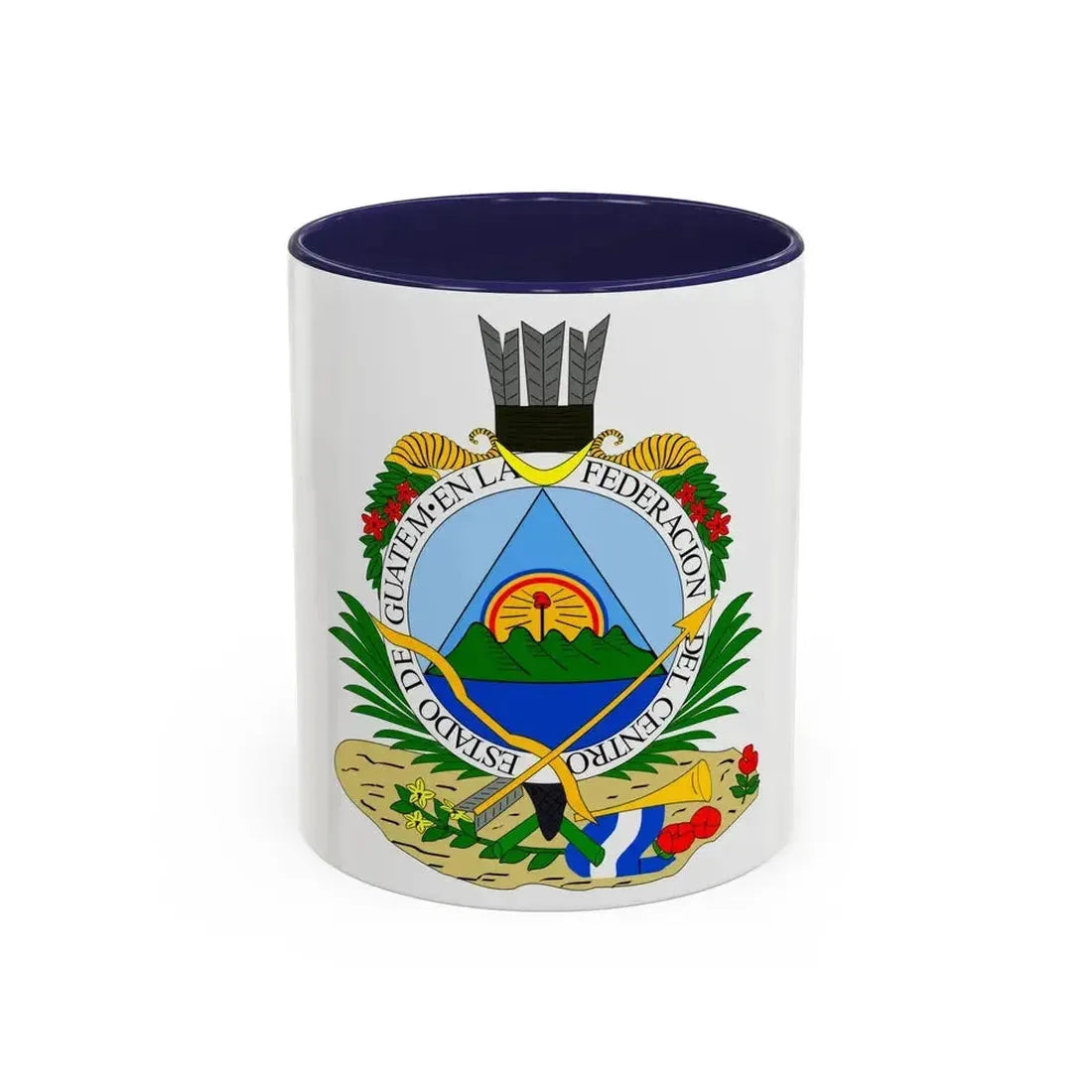 Coat of arms of Guatemala (1825-1843) - Accent Coffee Mug 11oz Navy - Go Mug Yourself