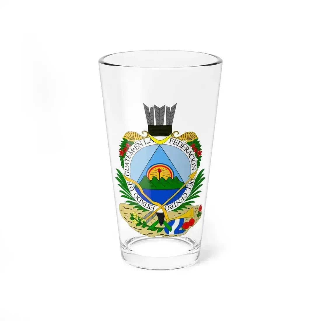 Coat of arms of Guatemala (1825-1843) - Pint Glass 16oz - Go Mug Yourself