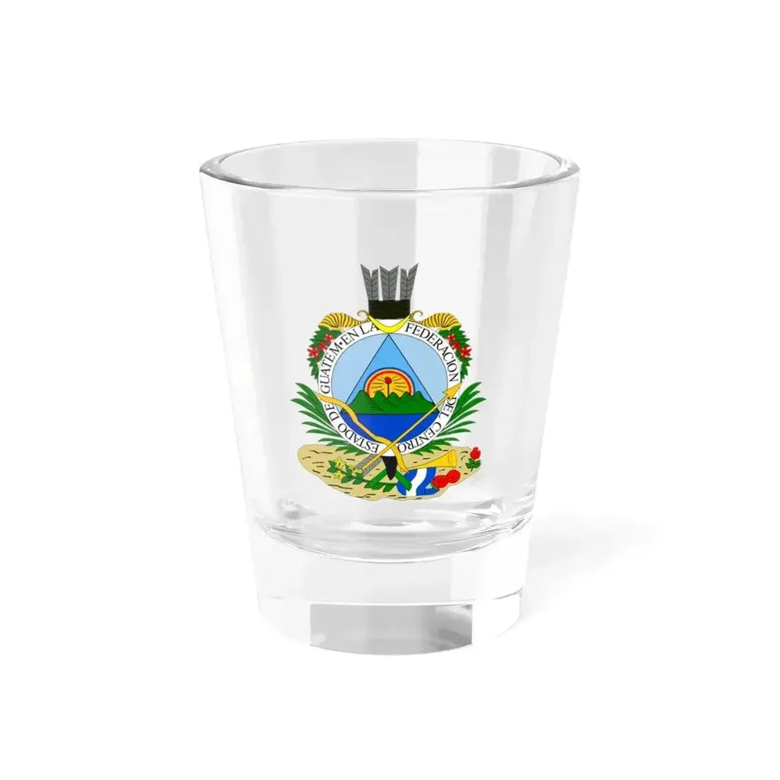 Coat of arms of Guatemala (1825-1843) - Shot Glass 1.5oz 1.5oz - Go Mug Yourself