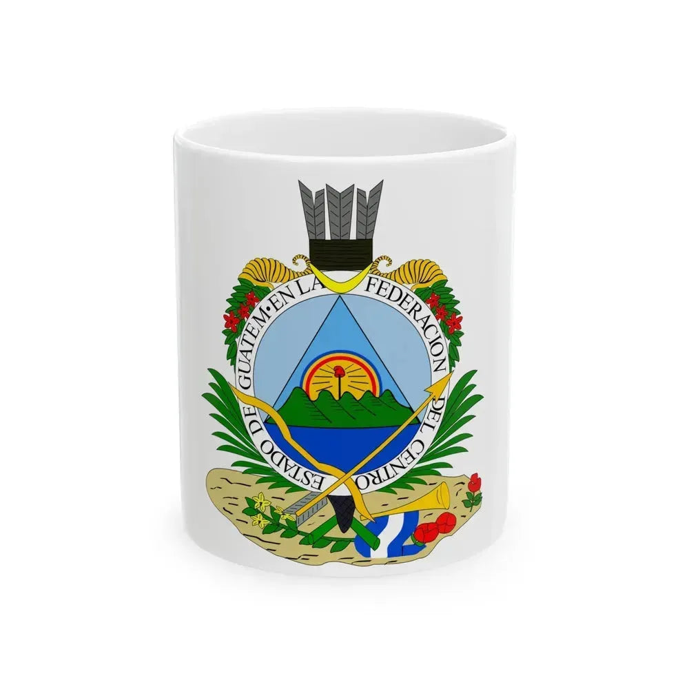 Coat of arms of Guatemala (1825-1843) - White Coffee Mug 11oz - Go Mug Yourself
