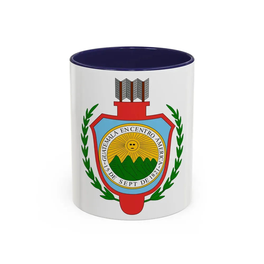 Coat of arms of Guatemala (1843-1851) - Accent Coffee Mug 11oz Navy - Go Mug Yourself