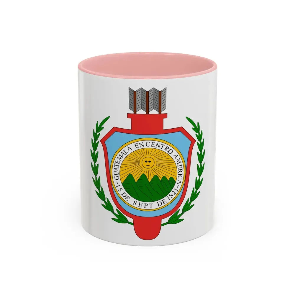 Coat of arms of Guatemala (1843-1851) - Accent Coffee Mug 11oz Pink - Go Mug Yourself