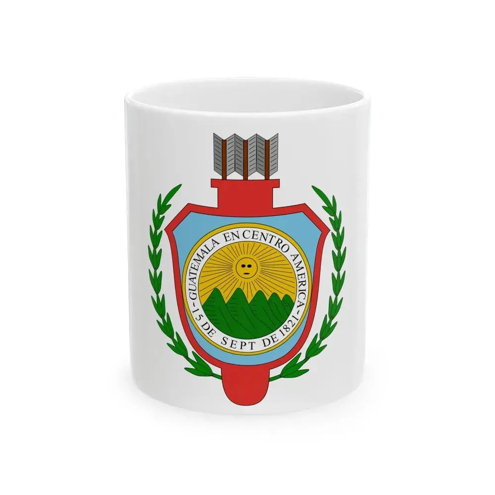 Coat of arms of Guatemala (1843-1851) - White Coffee Mug 11oz - Go Mug Yourself