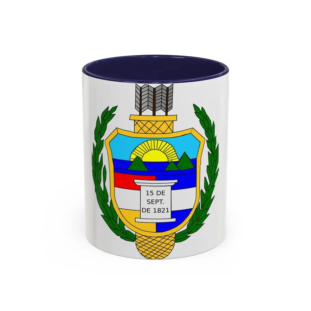Coat of arms of guatemala (1851-1858) - Accent Coffee Mug 11oz Navy - Go Mug Yourself