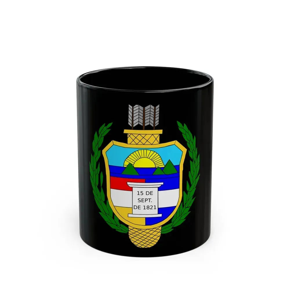 Coat of arms of guatemala (1851-1858) - Black Coffee Mug 11oz - Go Mug Yourself