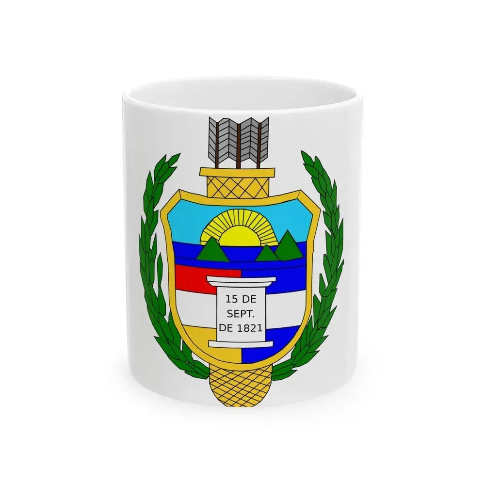 Coat of arms of guatemala (1851-1858) - White Coffee Mug 11oz - Go Mug Yourself